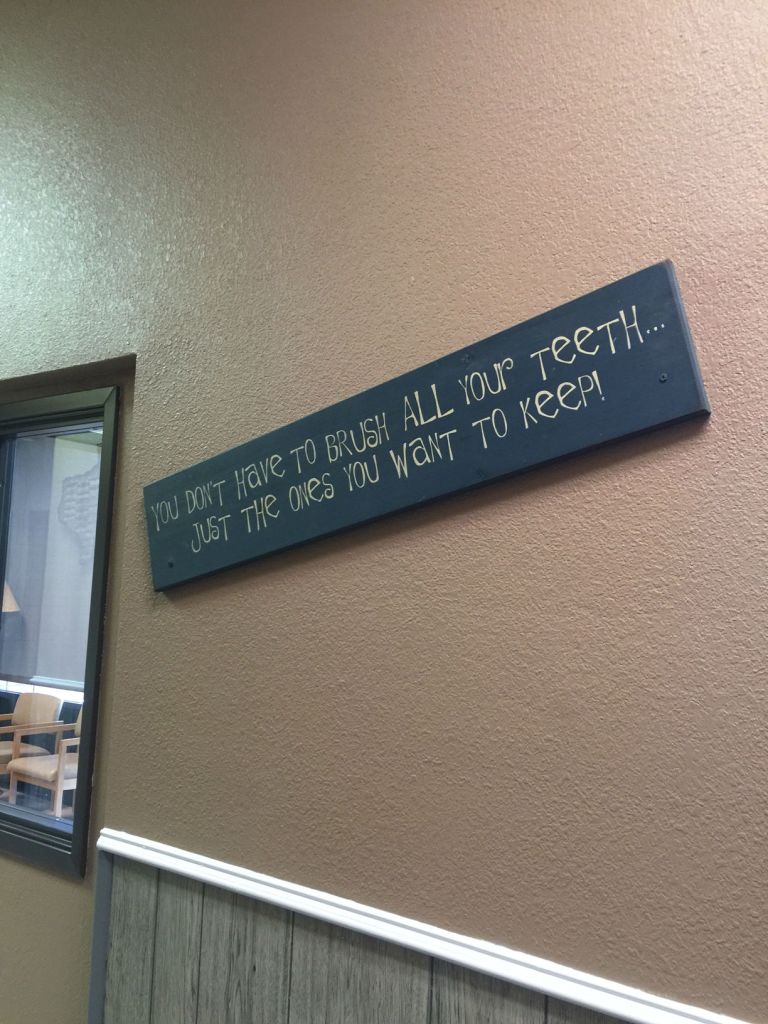 sign on wall 